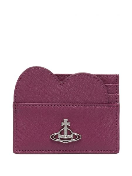 Kožená peněženka Vivienne Westwood fialová