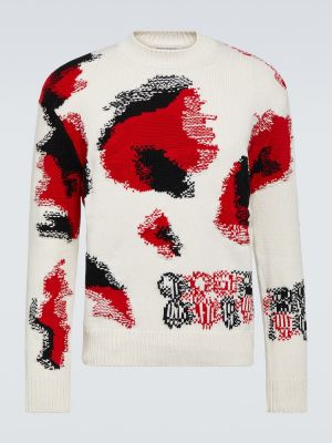 Памучен вълнен пуловер Alexander Mcqueen
