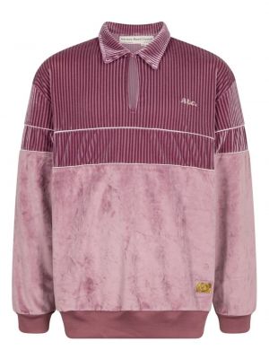 Křišťálový velurový pulovr s výšivkou Advisory Board Crystals růžový
