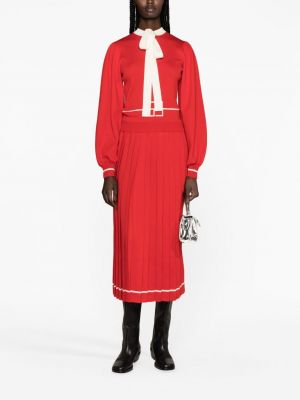 Žakárové vlněné sukně Gucci červené