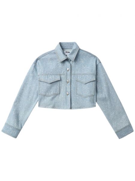 Denim paita Msgm sininen