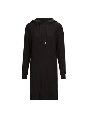 Mini šaty s kapucí Only černé