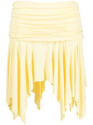 Mini spódniczka asymetryczna Gimaguas żółta