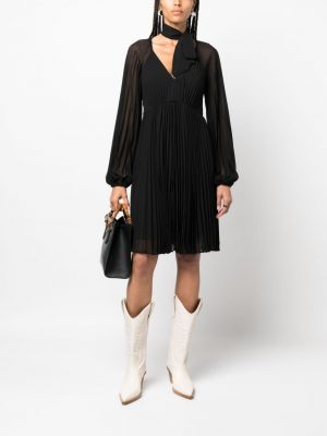 Kleid mit plisseefalten Zimmermann schwarz