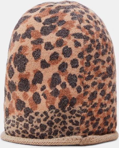 Čiapka s leopardím vzorom Desigual hnedá