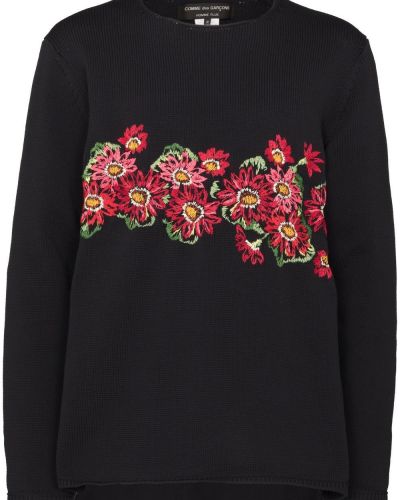 Floral lang genser Comme Des Garçons Homme Plus svart