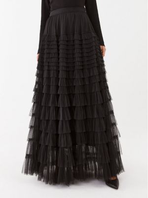 Priliehavá dlhá sukňa Twinset čierna