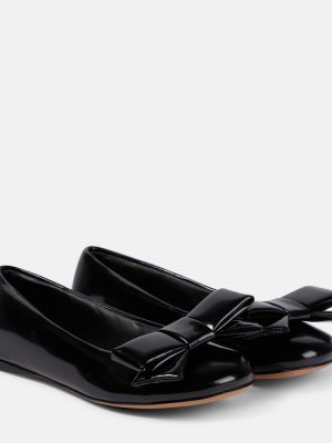 Lakkozott bőr balerina cipők Loewe fekete