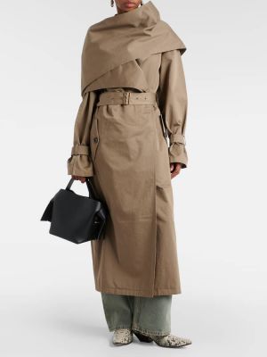 Trench din bumbac Acne Studios maro