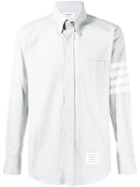 Camicia di cotone Thom Browne grigio