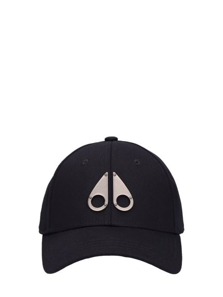 Cappello con visiera di cotone Moose Knuckles bianco