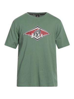 T-shirt di cotone Bear verde