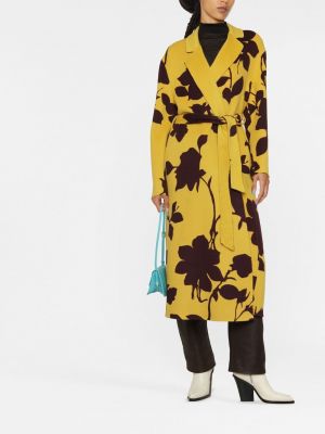 Woll trenchcoat mit print P.a.r.o.s.h. gelb