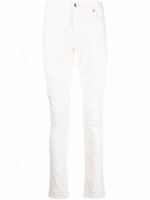 Skinny fit-jeans Balmain vit