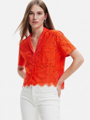 Риза Desigual оранжево