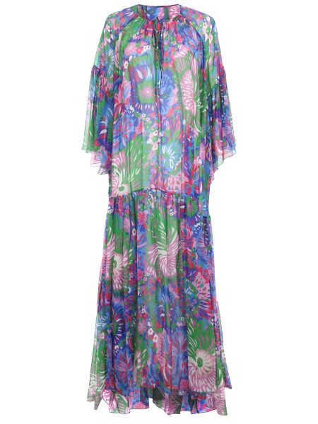 Шелковое платье с принтом Dolce &amp; Gabbana