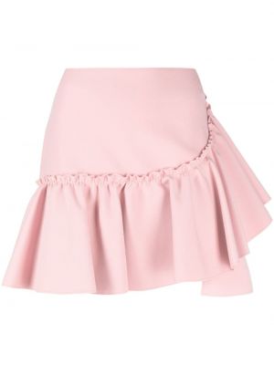 Mini sukně s volány Msgm růžové