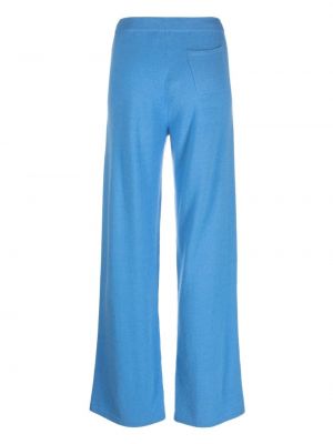 Spodnie z kaszmiru relaxed fit Chinti & Parker niebieskie