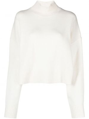 Кашмирен пуловер Theory бяло