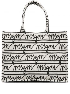 Jacquard shopper handtasche Msgm