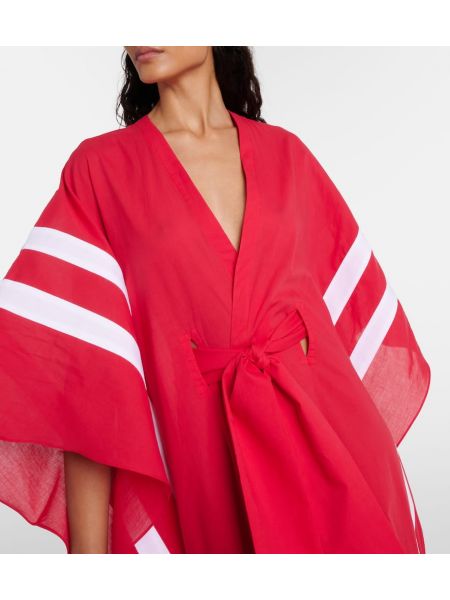 Robe longue en coton à rayures Adriana Degreas