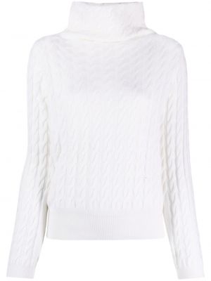 Kašmírový sveter Allude biela