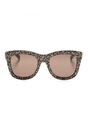 Sonnenbrille mit print mit leopardenmuster Michael Kors braun