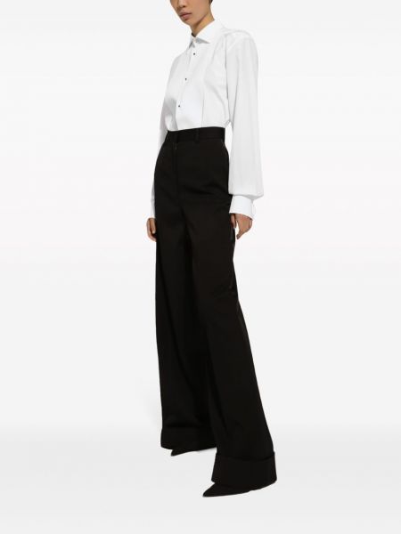 Kalhoty relaxed fit Dolce & Gabbana černé