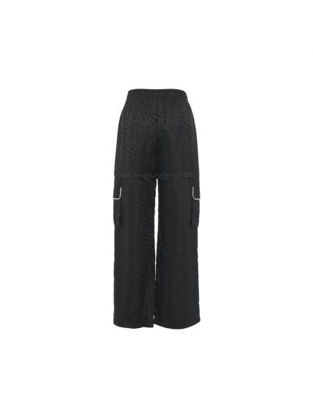 Pantalones de chándal con estampado con bolsillos Liu Jo negro