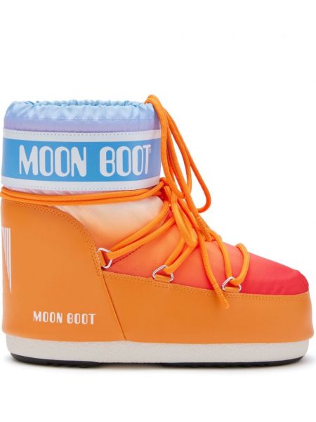 Baskılı düz çizmeler Moon Boot