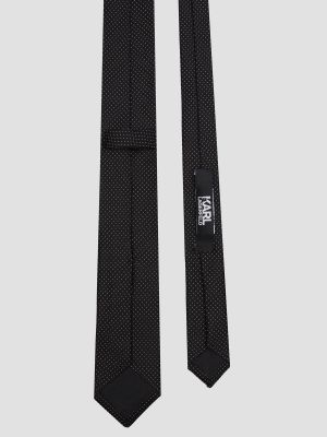 Шовкова краватка Karl Lagerfeld чорна