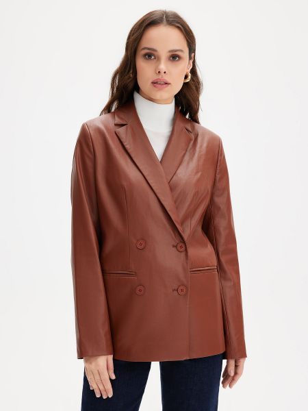 Пиджак Just Clothes коричневый