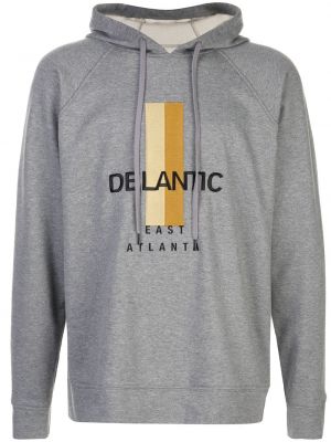 Fleece hoodie Delantic grau