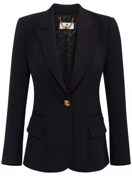 Blazer i crepe Elisabetta Franchi sort