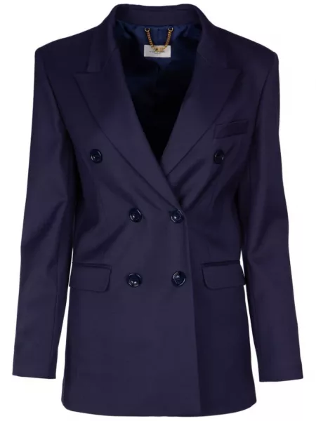 Dobbeltradet blazer Elisabetta Franchi blå