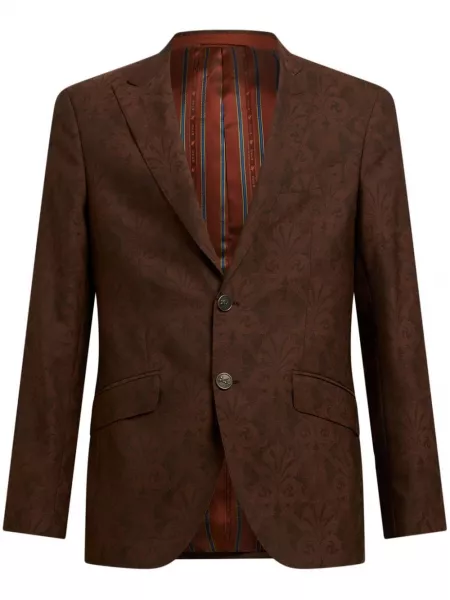 Blazer i jacquard stof Etro brun