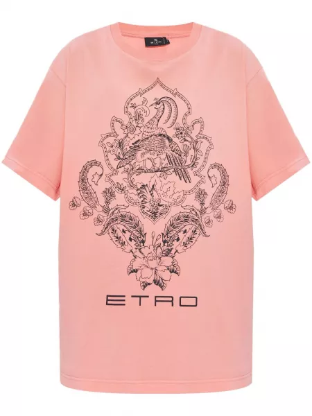 T-shirt i bomuld med print Etro