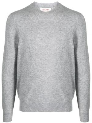 Пуловер с кръгло деколте Fursac сиво