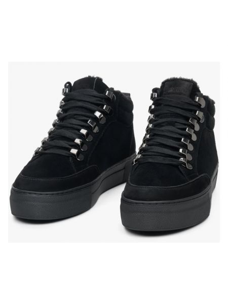 Sneakersy z nubuku Estro czarne