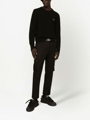 Kašmira vilnas džemperis Dolce & Gabbana melns