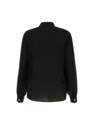 Jedwabna koszula Moschino czarna