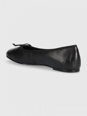 Bőr balerina cipők Gant fekete