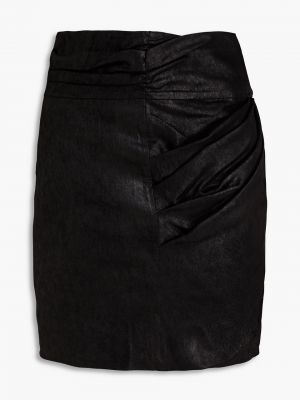 Kožená sukně Iro - Černá