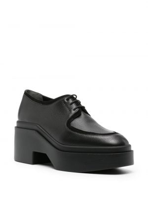 Zomšinės oksfordo batai su platforma Clergerie juoda