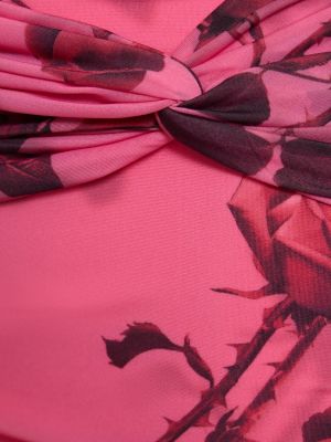 Mini spódniczka z dżerseju drapowana Blumarine różowa