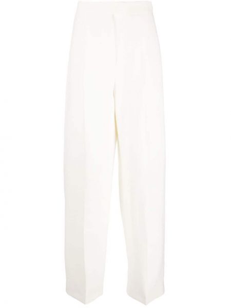 Rovné kalhoty Fendi bílé