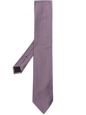 Svilena kravata s karirastim vzorcem iz žakarda Tom Ford
