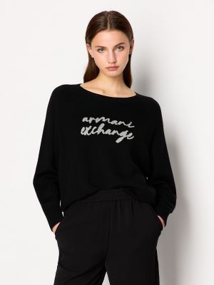 Jersey de tela jersey Armani Exchange negro