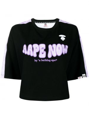 Camiseta con bordado Aape By *a Bathing Ape® negro