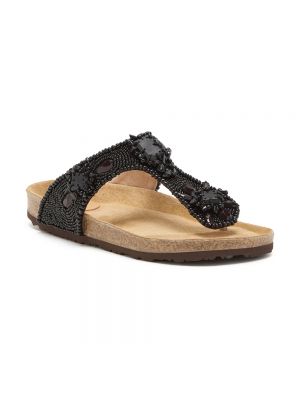 Sandale ohne absatz Maliparmi schwarz